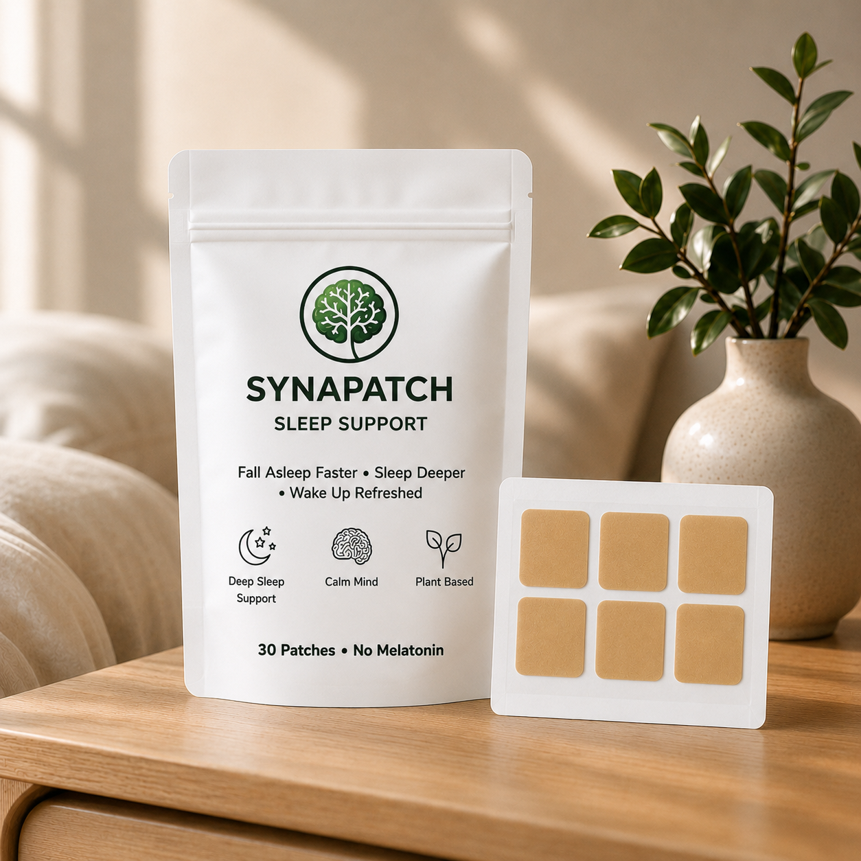 Synapatch transdermale slaappleister – beter slapen zonder pillen